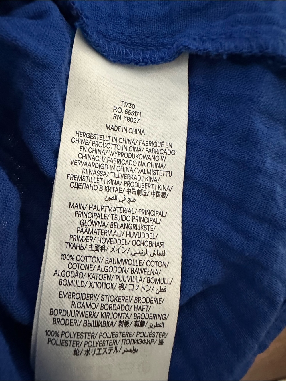 Boden Royal Blue Scallop-Trim Button-Front Blouse - Picture 6 of 10